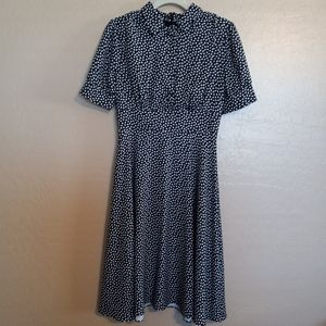 Alexia Admor Fit & Flare Heart Print Dress